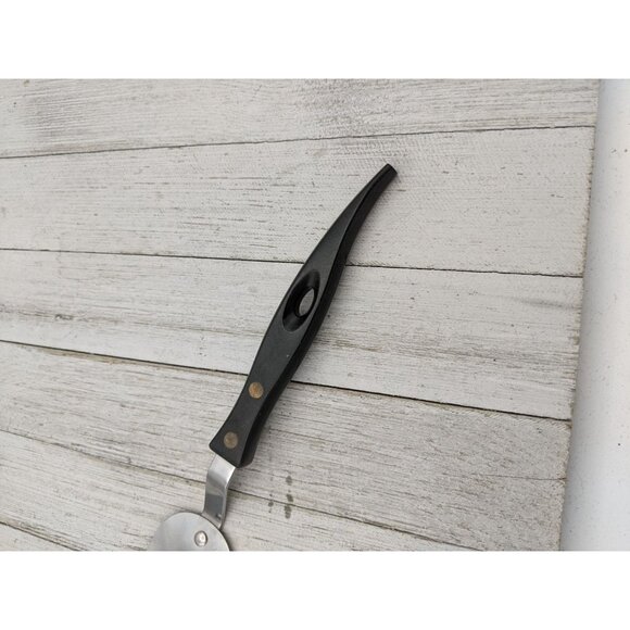 Stanley #2 Stainless Steel Cake Pie Spatula Server Serrated 12 1/4" Black Handle - Picture 2 of 7